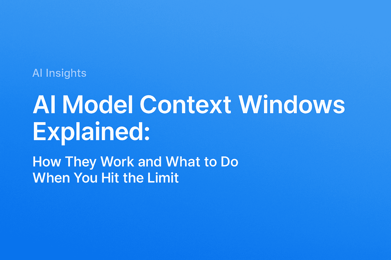 Illustration showing the AI context window limit and how conversation text fills it up